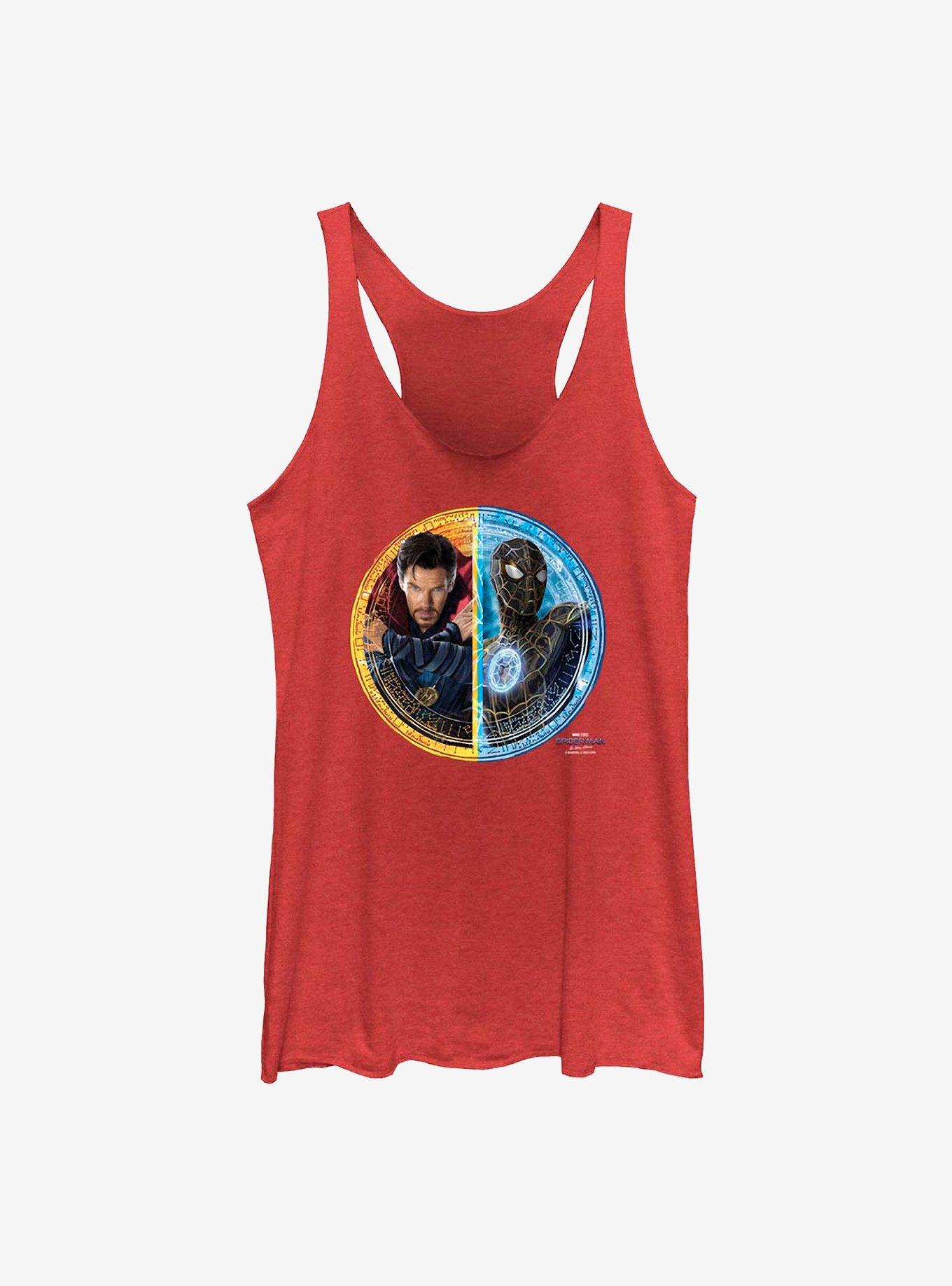 Marvel Spider-Man: No Way Home Spidey Doctor Strange Circle Girls Tank, RED HTR, hi-res