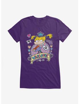 Rugrats Angelica Whatever, Not Sorry Girls T-Shirt, PURPLE, hi-res
