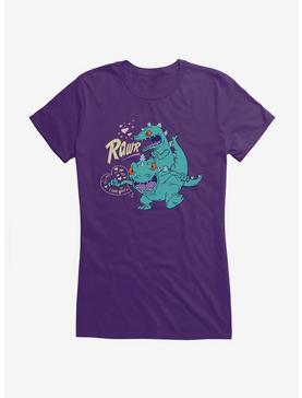 Rugrats Reptar Rawr Attack Girls T-Shirt, PURPLE, hi-res
