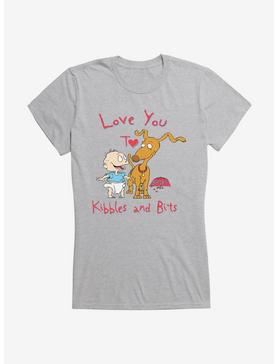 Rugrats Spike And Tommy I Love You To Kibbles And Bits Girls T-Shirt, , hi-res