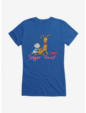 Rugrats Spike And Tommy Supper Time! Girls T-Shirt, , hi-res