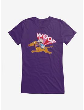 Rugrats Spike And Tommy Woof Girls T-Shirt, PURPLE, hi-res