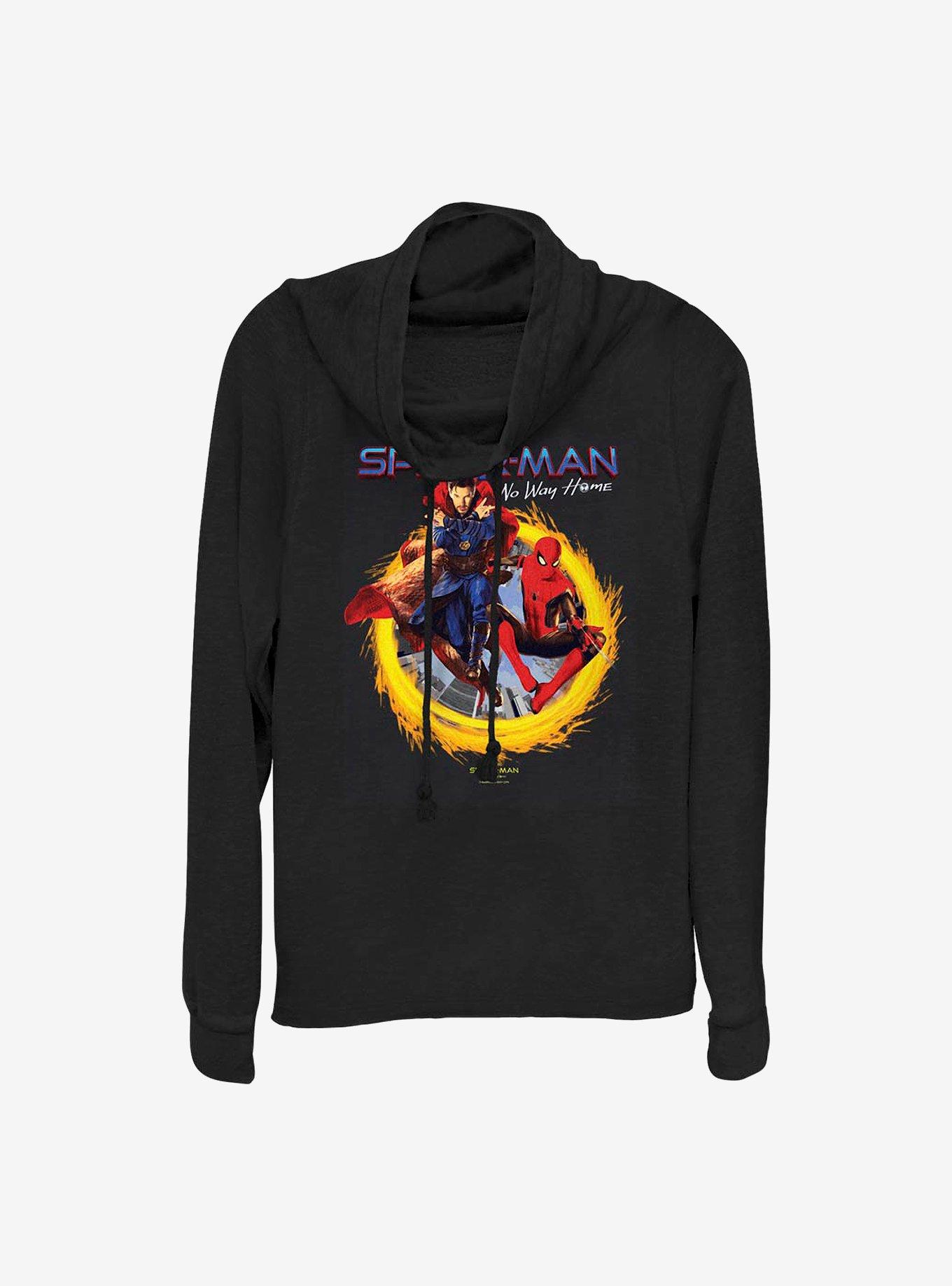 Marvel Spider-Man: No Way Home No Way Home Doctor Strange Cowlneck Long-Sleeve Girls Top, BLACK, hi-res