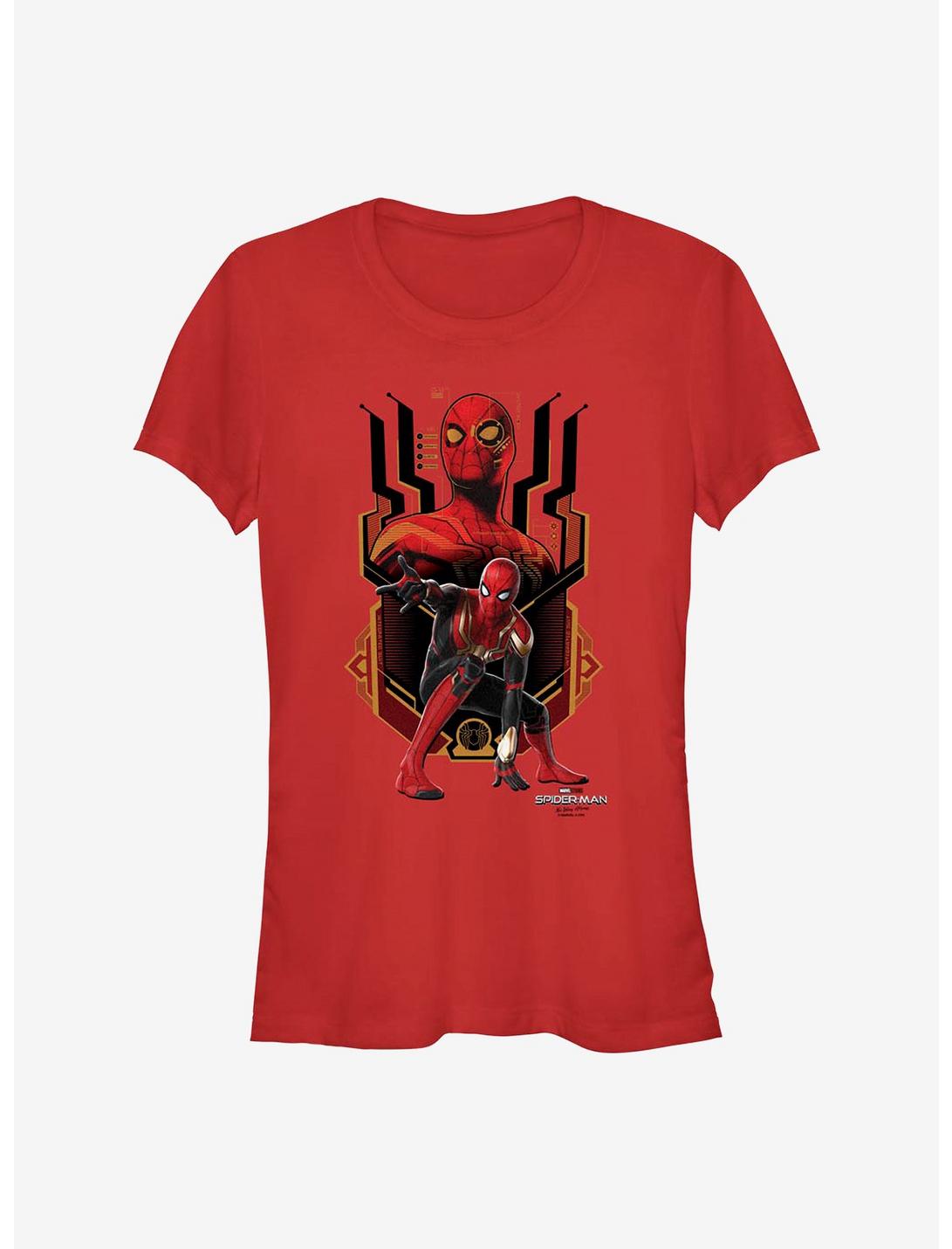 Marvel Spider-Man: No Way Home Integrated Suit Girls T-Shirt, RED, hi-res
