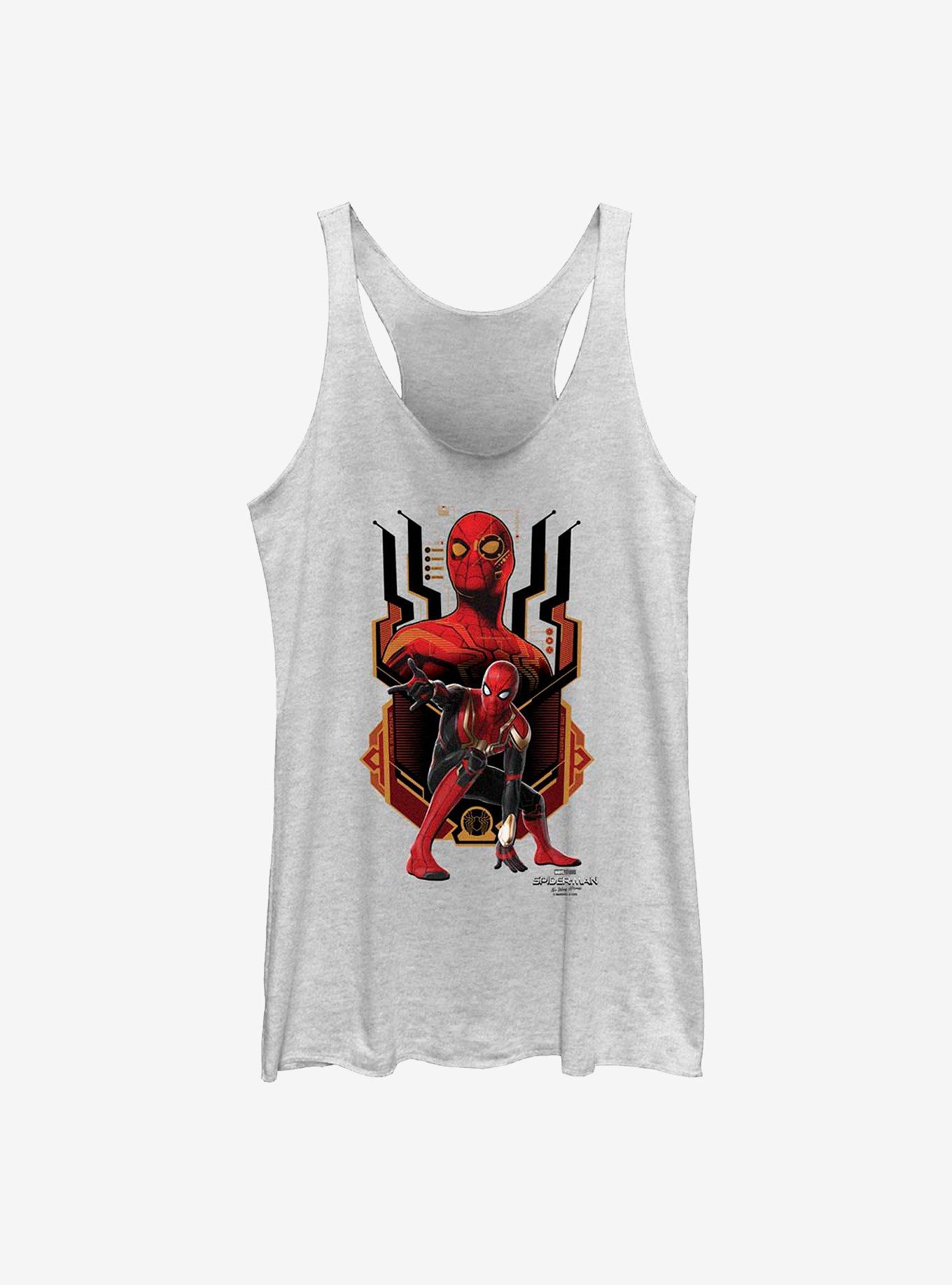 Marvel Spider-Man: No Way Home Integrated Suit Girls Tank, WHITE HTR, hi-res