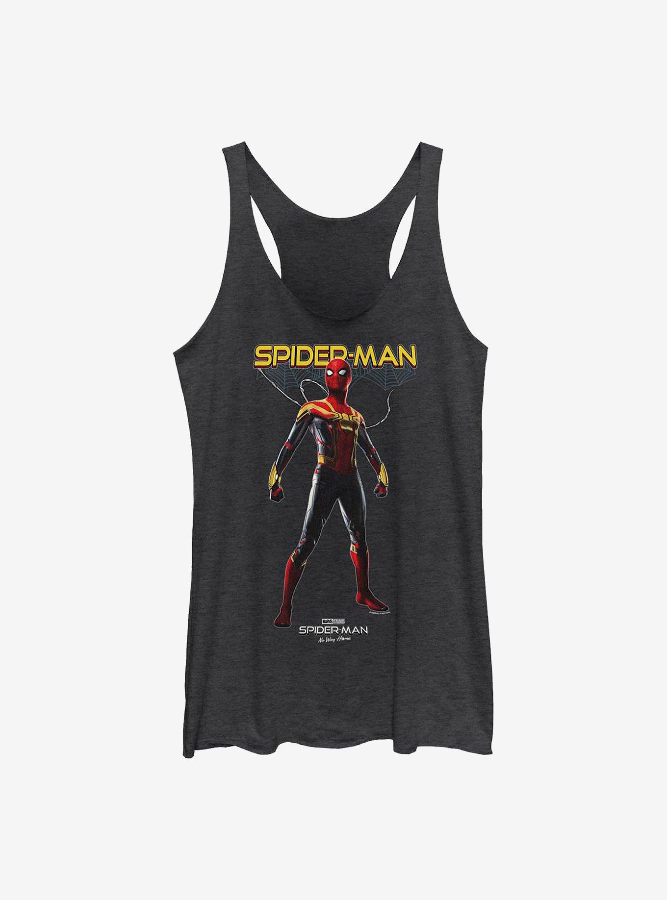 Marvel Spider-Man: No Way Home Spiderweb Hero Girls Tank, BLK HTR, hi-res