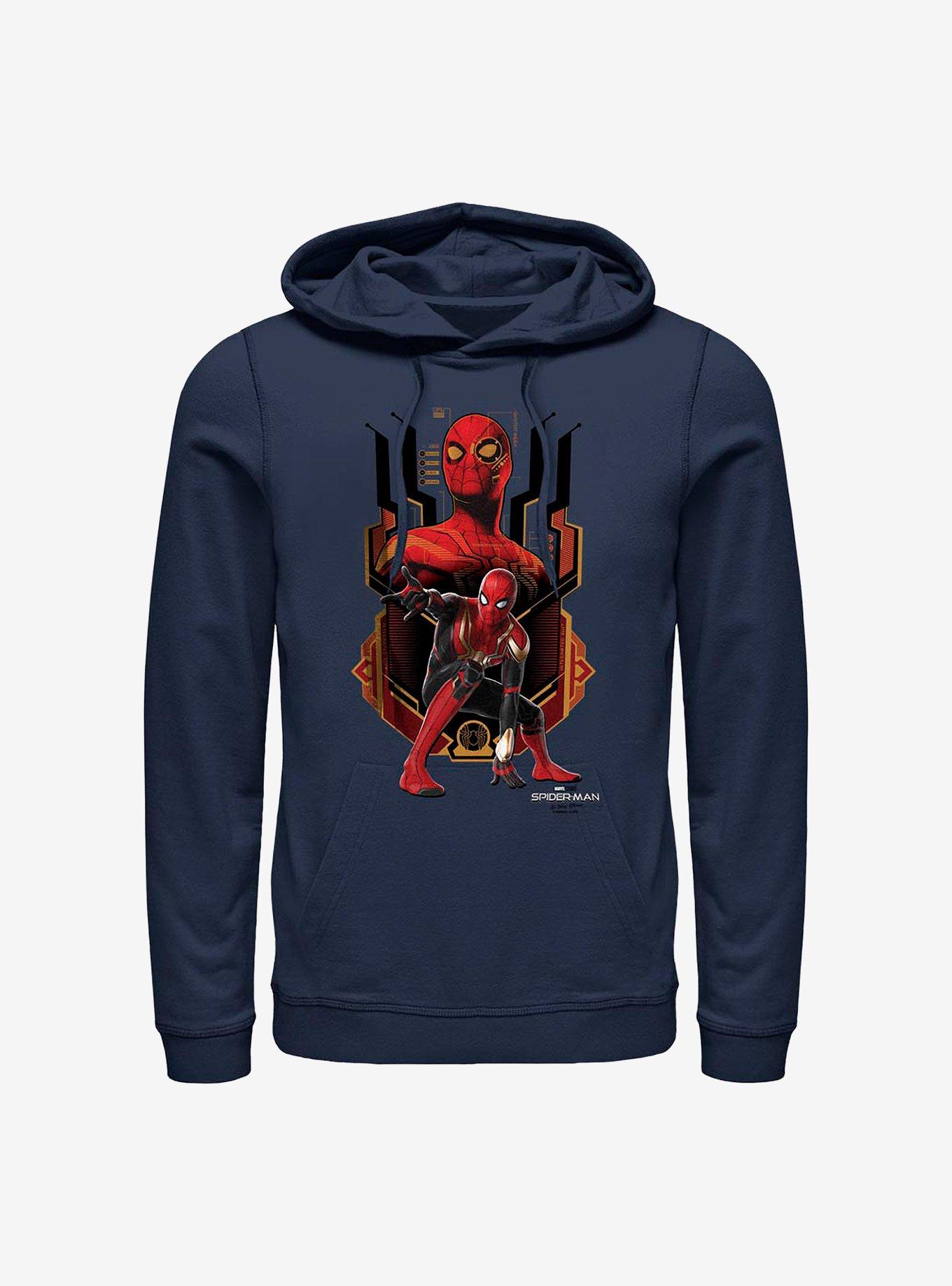 Marvel Spider-Man: No Way Home Integrated Suit Hoodie, NAVY, hi-res