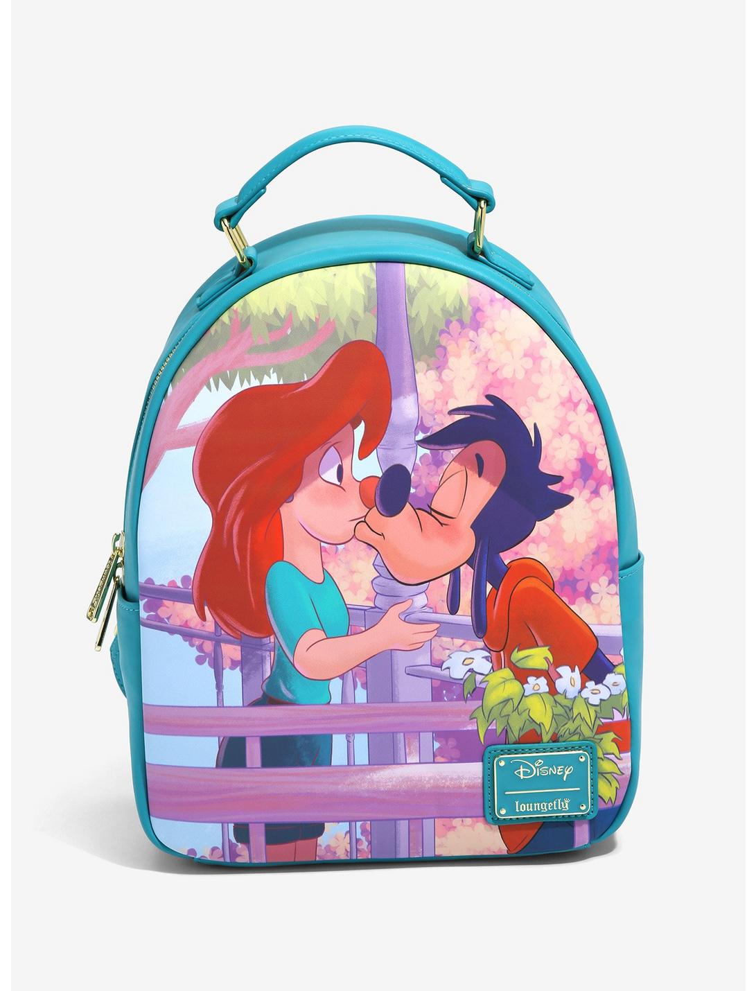 Loungefly Disney A Goofy Movie Roxanne & Max Kiss Mini Backpack - BoxLunch Exclusive, , hi-res