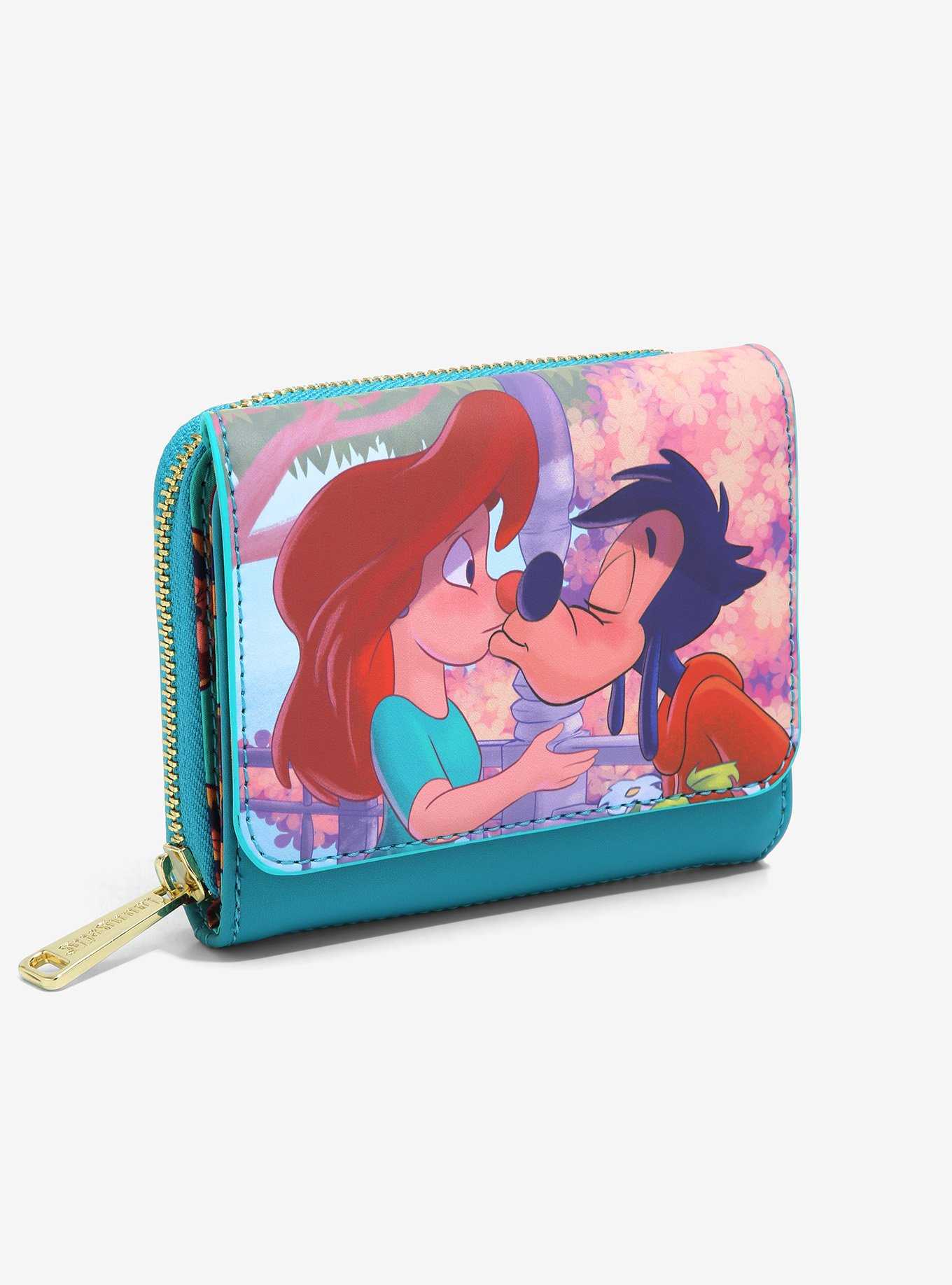 Loungefly Disney A Goofy Movie Roxanne & Max Kiss Small Zip Wallet - BoxLunch Exclusive, , hi-res