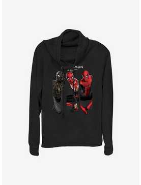 Marvel Spider-Man: No Way Home Three Poses Cowlneck Long-Sleeve Girls Top, , hi-res