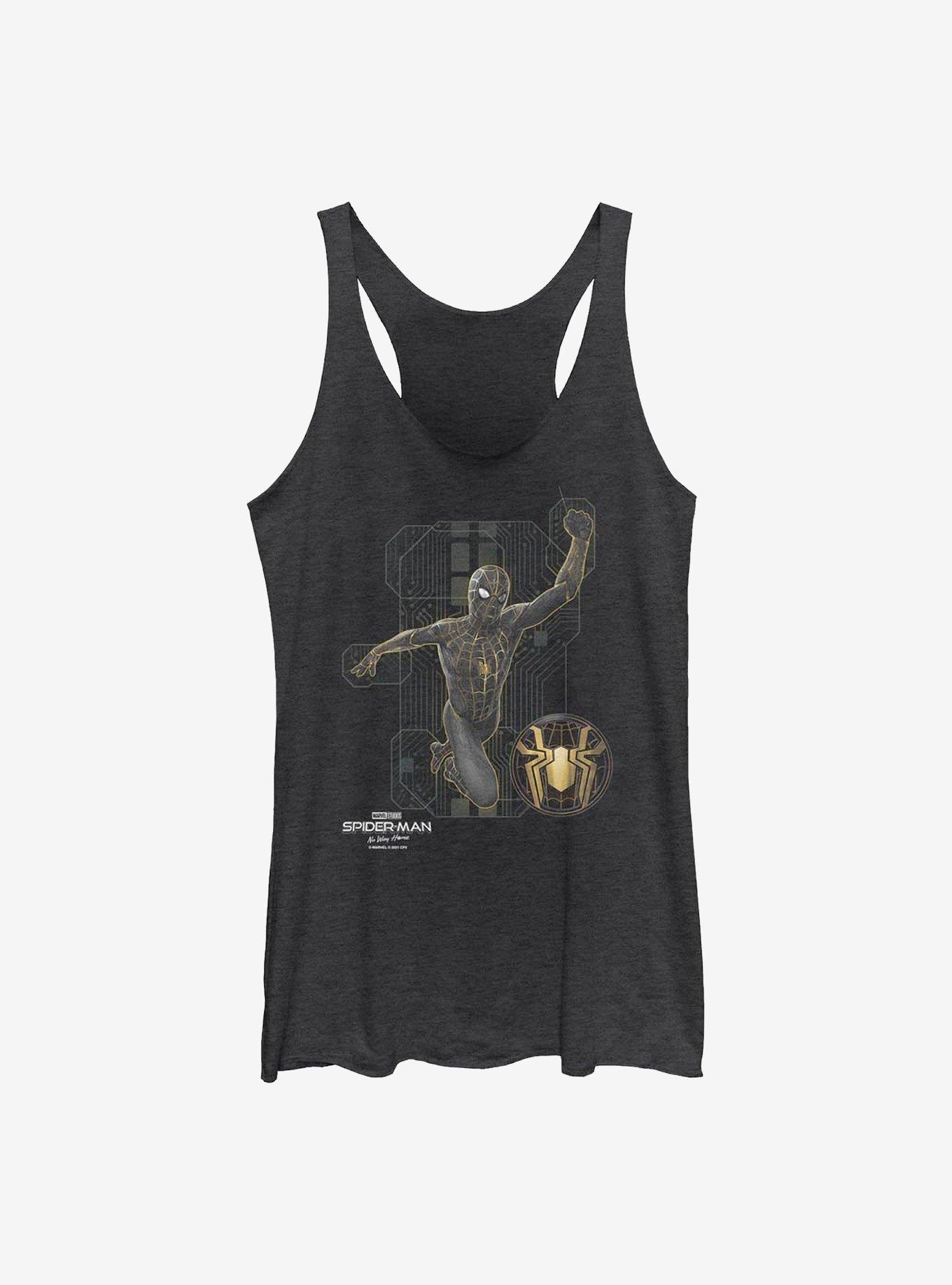 Marvel Spider-Man: No Way Home Black Tech Suit Girls Tank