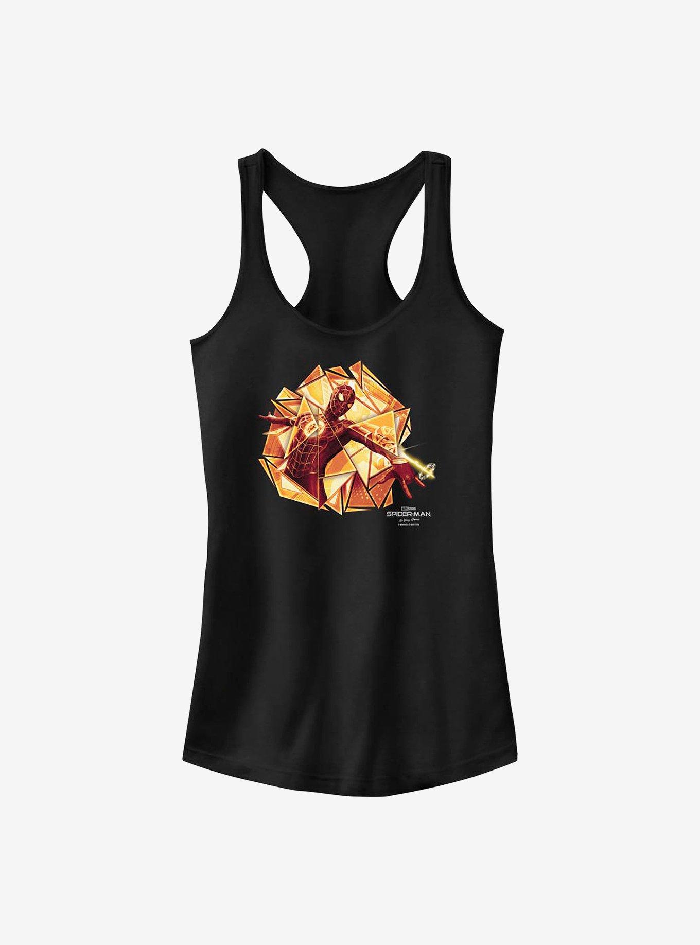 Marvel Spider-Man: No Way Home Gold Web Shot Girls Tank, , hi-res