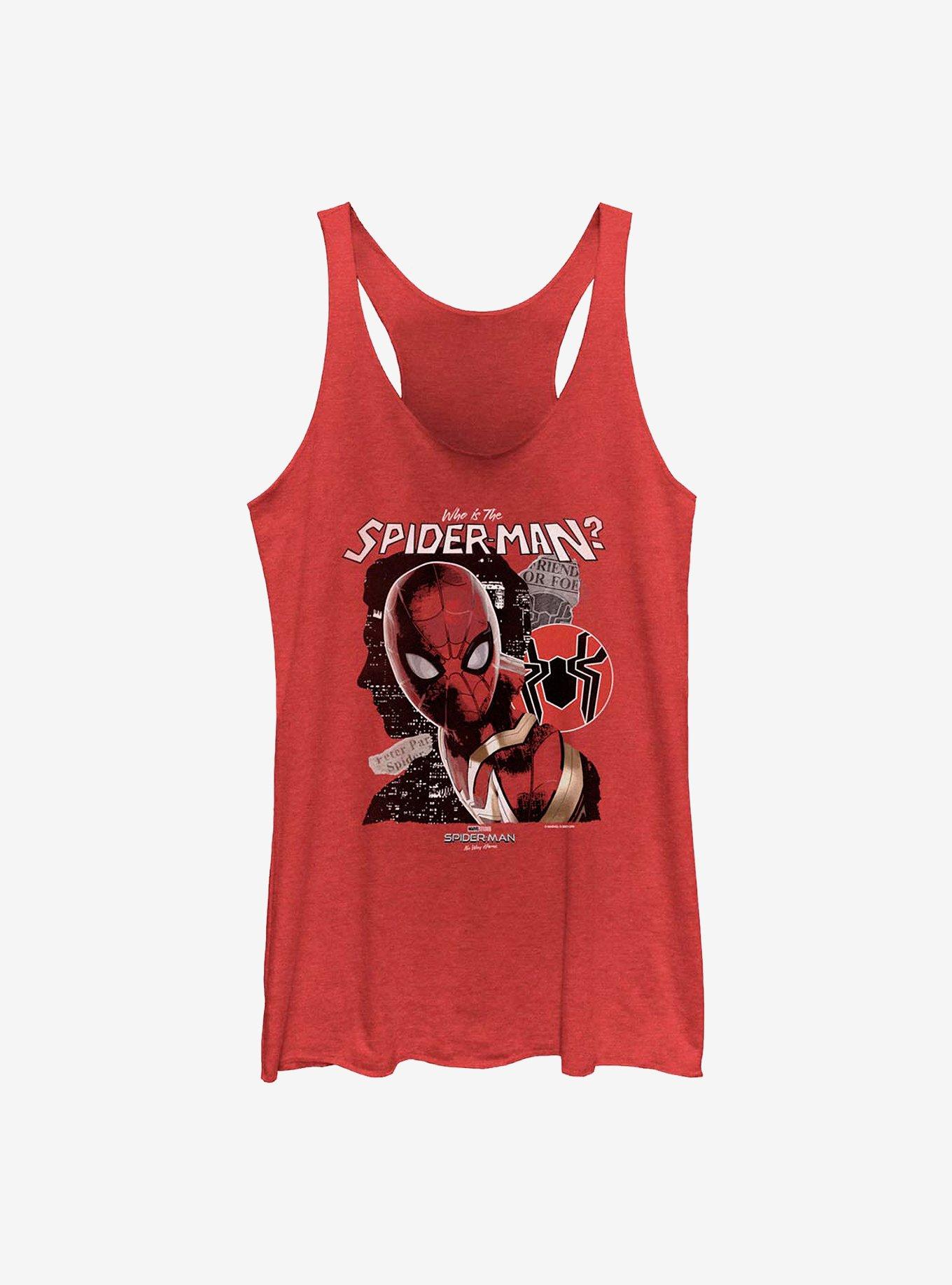 Marvel Spider-Man: No Way Home Who Is He? Girls Tank