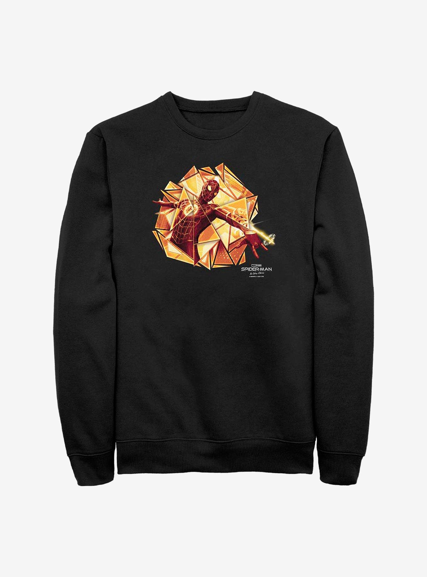 Marvel Spider-Man: No Way Home Gold Web Shot Crew Sweatshirt, , hi-res