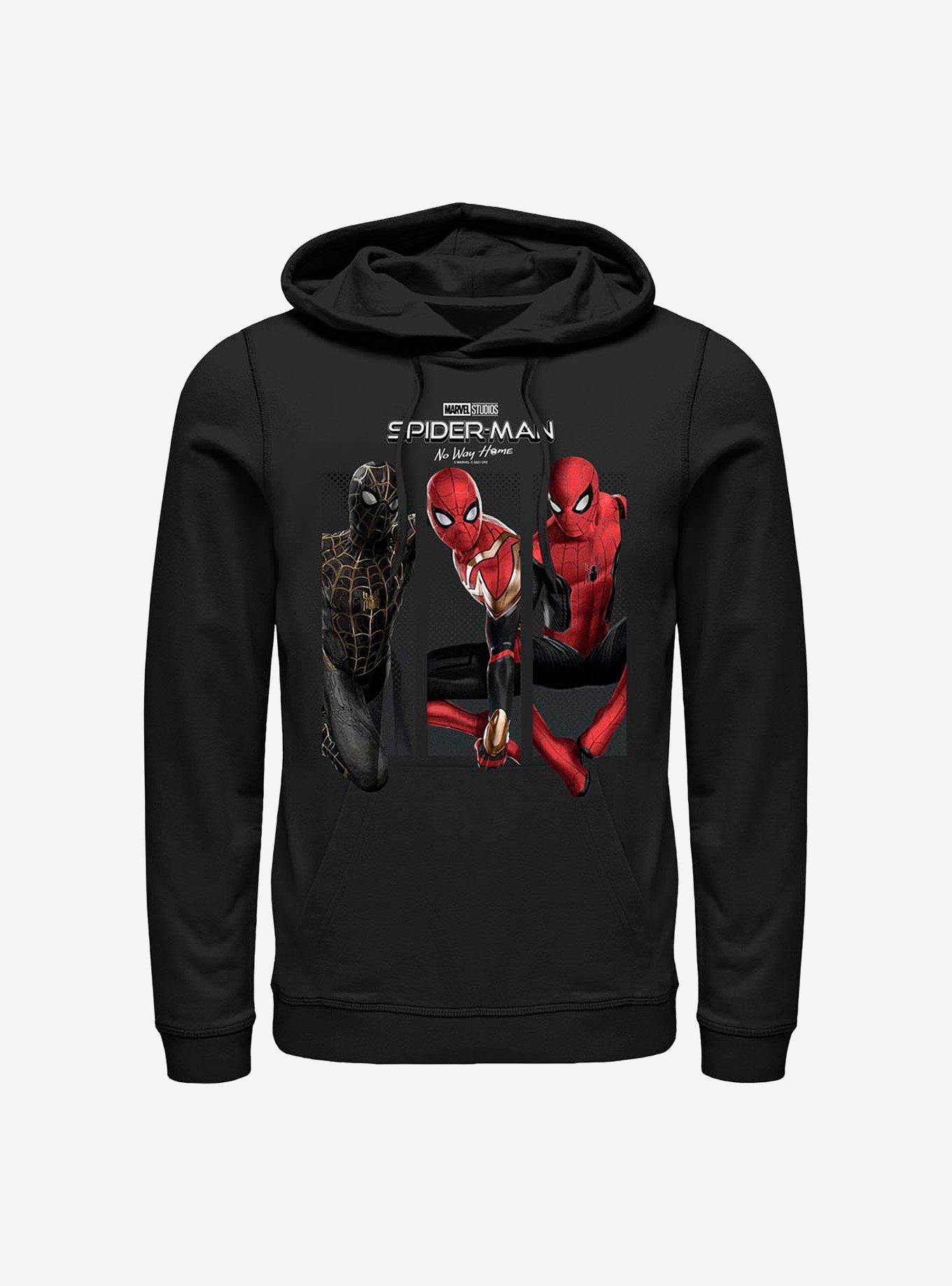 Marvel Spider-Man: No Way Home Three Poses Hoodie, BLACK, hi-res