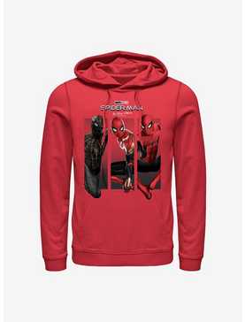 Marvel Spider-Man: No Way Home Three Poses Hoodie, RED, hi-res
