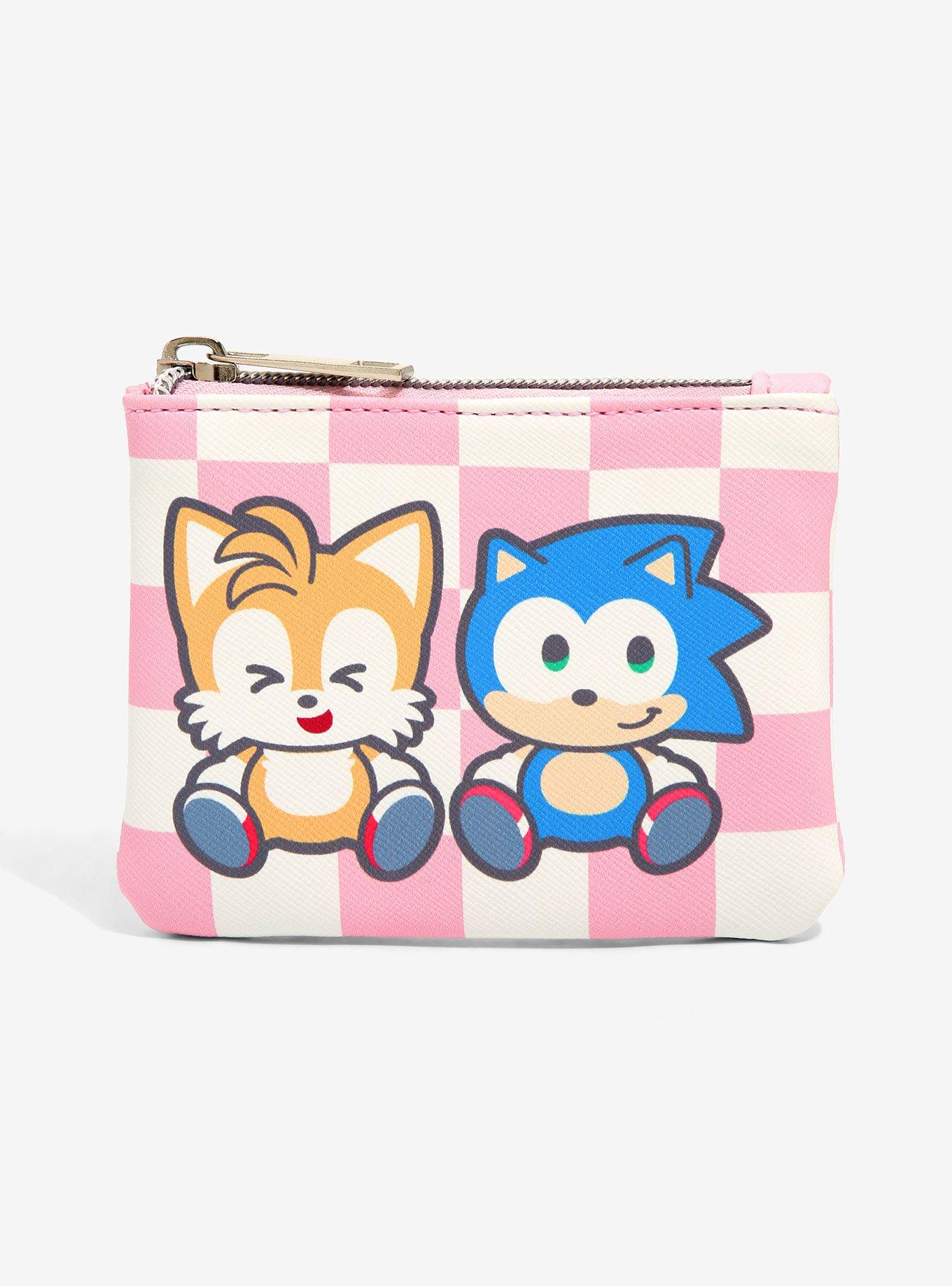 Sonic the Hedgehog & Tails Checkered Coin Purse - BoxLunch Exclusive