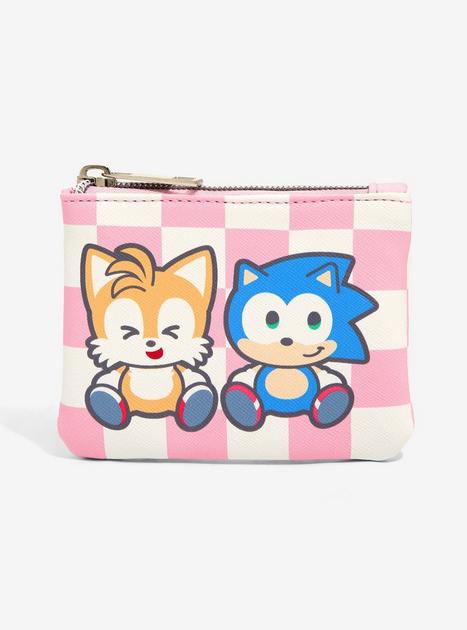 Sonic the Hedgehog & Tails Checkered Coin Purse - BoxLunch Exclusive | BoxLunch