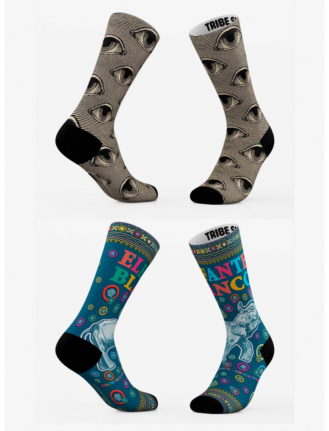 Eyes And Elephant Botica Sonora Socks 2 Pack, , hi-res