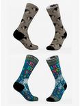 Eyes And Elephant Botica Sonora Socks 2 Pack, , hi-res