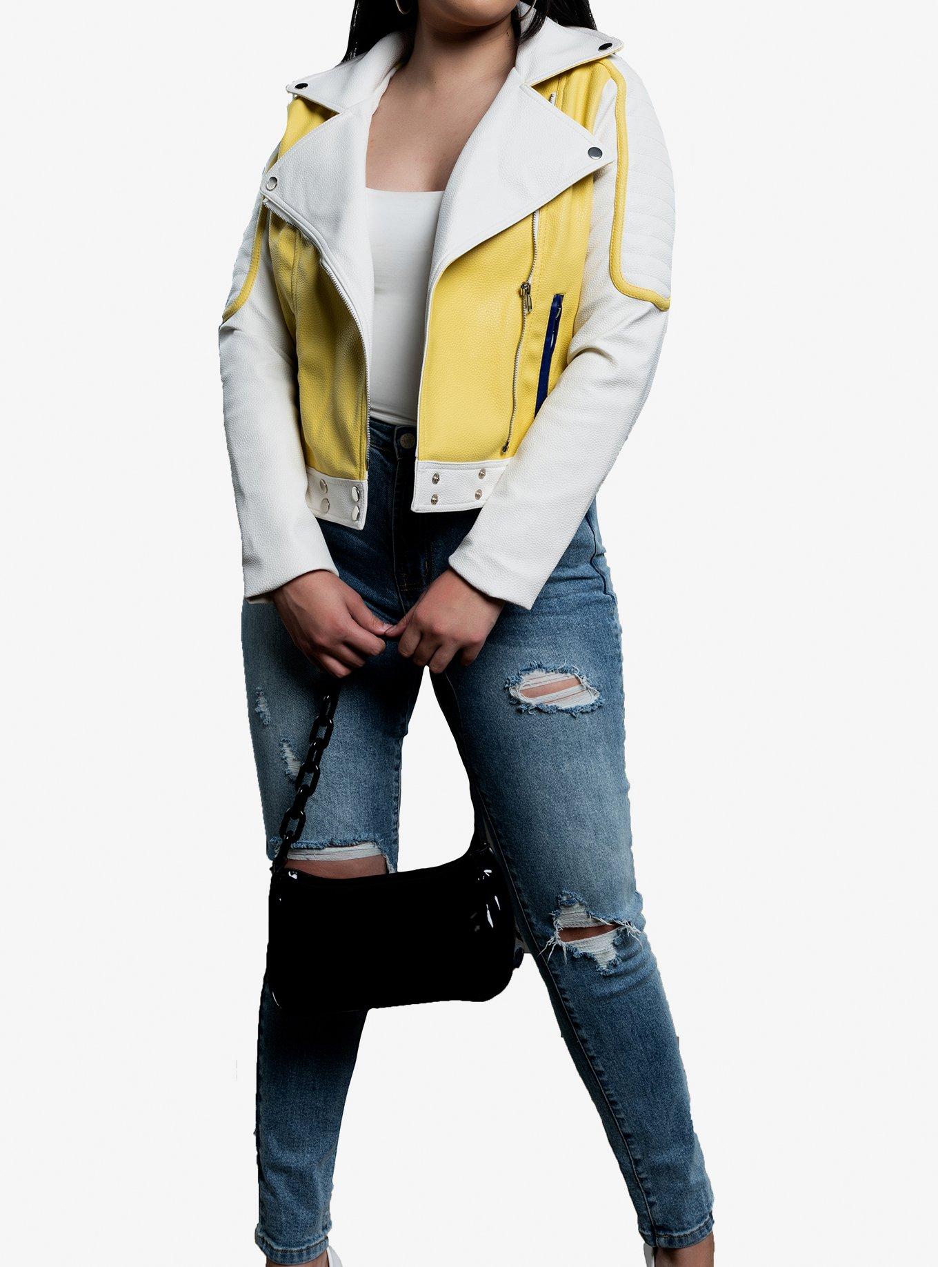 Azalea Wang Ray Of Sunshine Moto Jacket, YELLOW, hi-res
