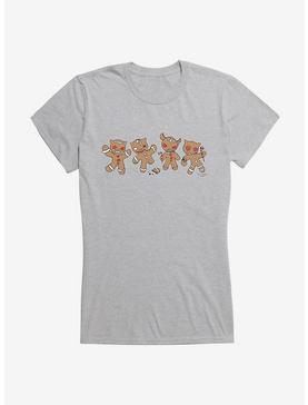 Emily The Strange Angry Gingerbread Men Girls T-Shirt, HEATHER, hi-res