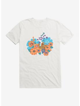 Scooby-Doo Hippie Flower Bed T-Shirt, WHITE, hi-res