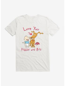 Rugrats Spike And Tommy I Love You To Kibbles And Bits T-Shirt, WHITE, hi-res