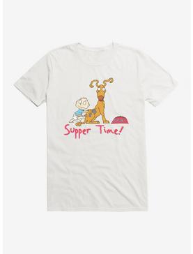 Rugrats Spike And Tommy Supper Time! T-Shirt, WHITE, hi-res