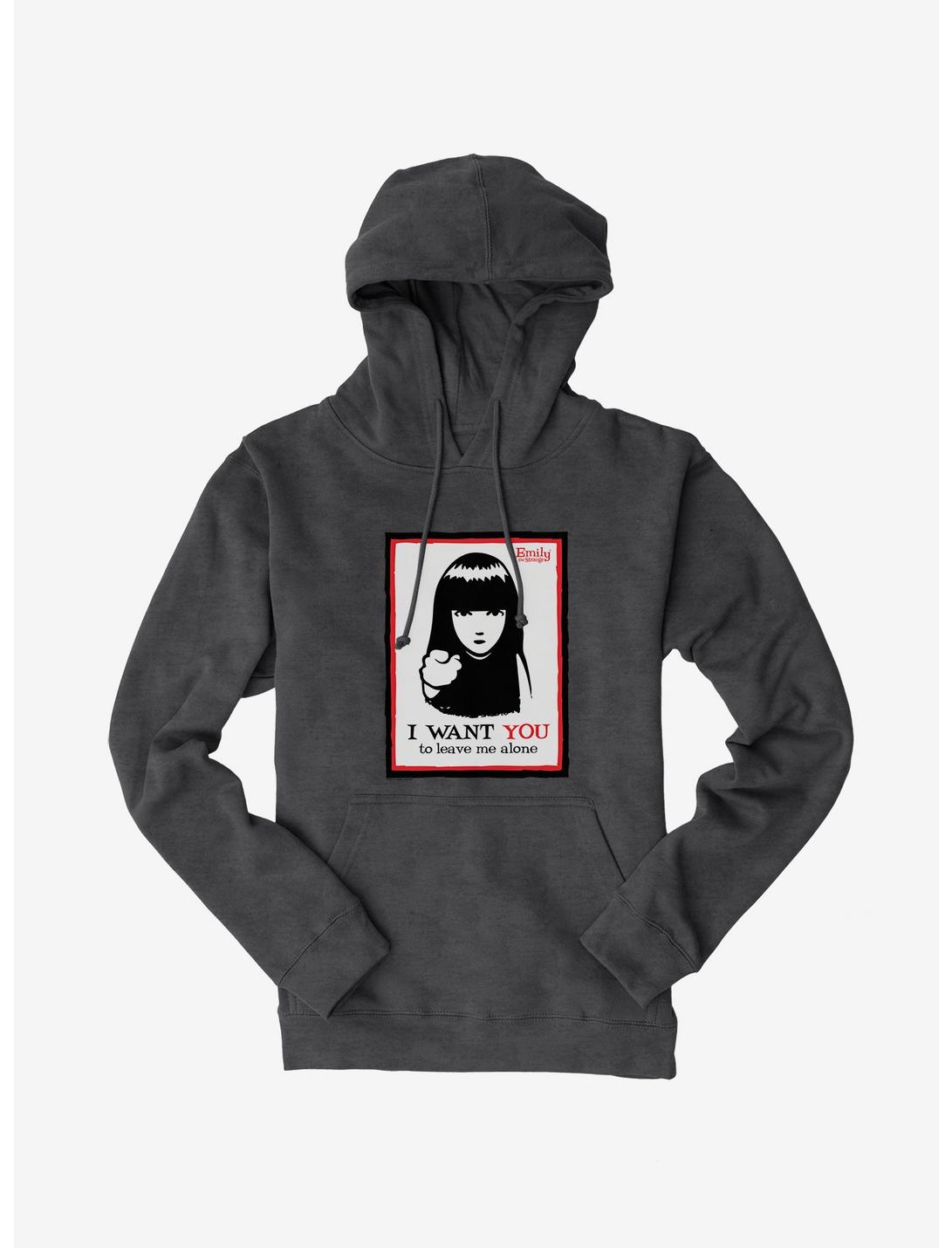 Emily The Strange I Want You To Leave Me Alone Hoodie, CHARCOAL HEATHER, hi-res