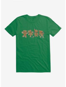 Emily The Strange Angry Gingerbread Men T-Shirt, KELLY GREEN, hi-res