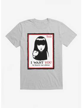 Emily The Strange I Want You To Leave Me Alone T-Shirt, HEATHER GREY, hi-res