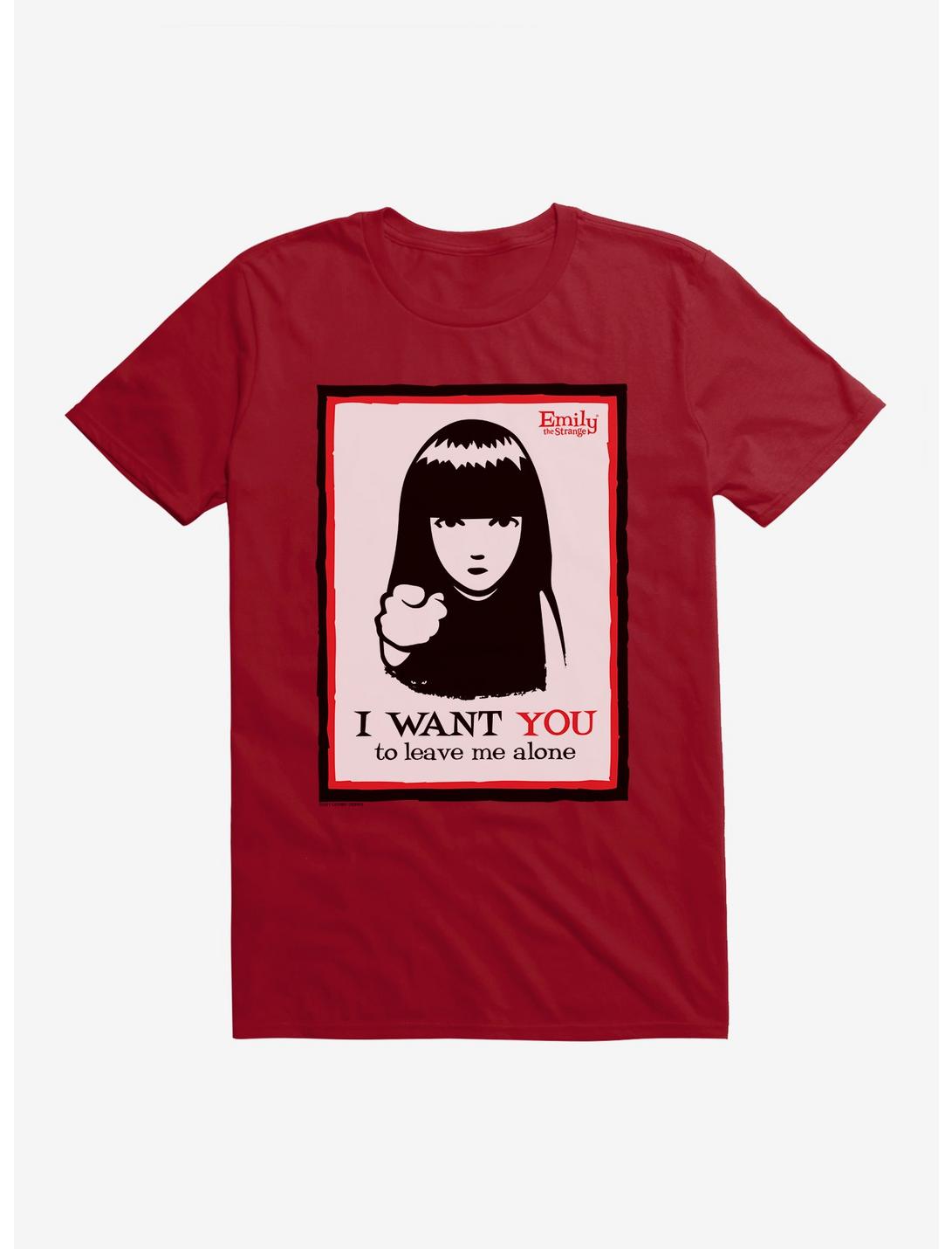 Emily The Strange I Want You To Leave Me Alone T-Shirt, INDEPENDENCE RED, hi-res