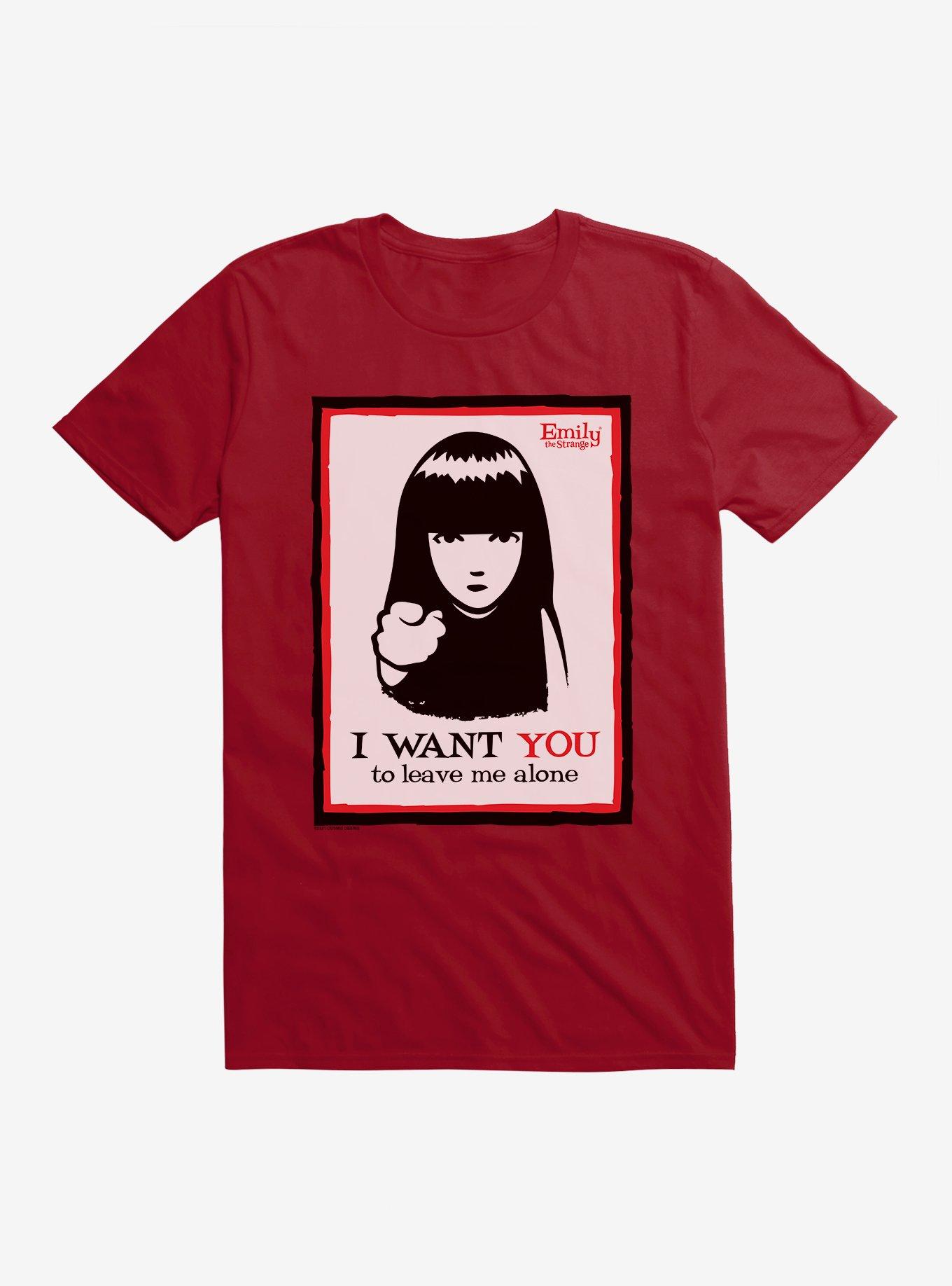 Emily The Strange I Want You To Leave Me Alone T-Shirt, INDEPENDENCE RED, hi-res