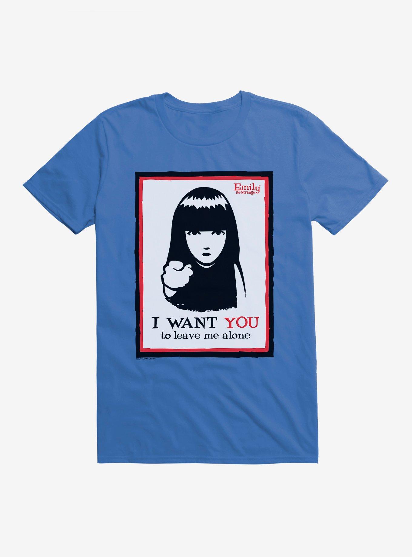 Emily The Strange I Want You To Leave Me Alone T-Shirt, ROYAL BLUE, hi-res