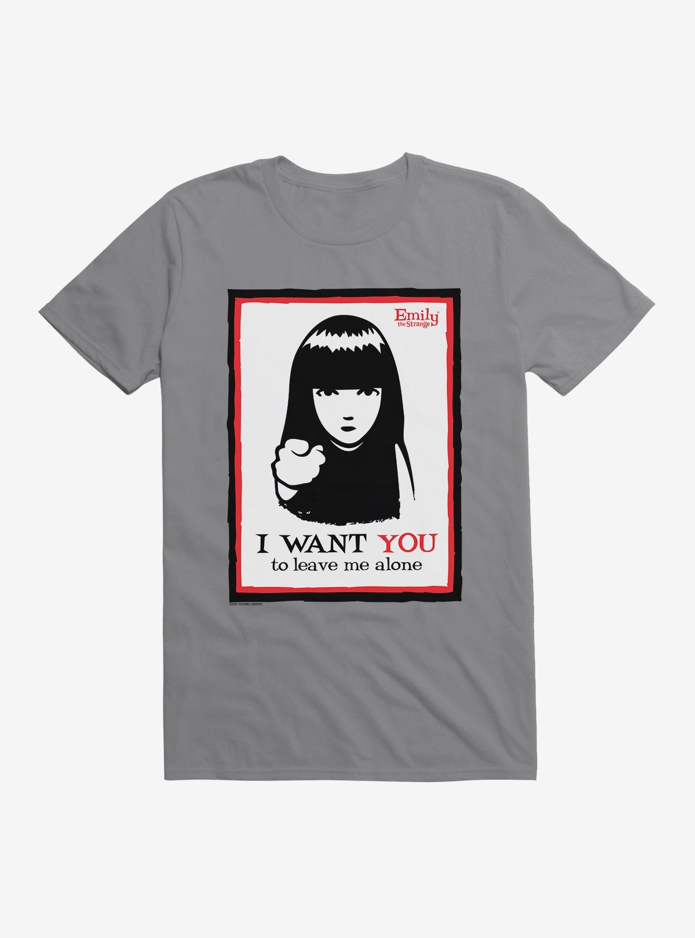 Emily The Strange I Want You To Leave Me Alone T-Shirt, STORM GREY, hi-res