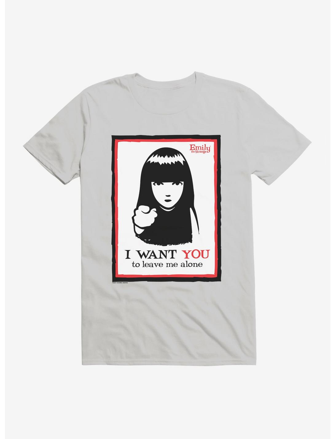 Emily The Strange I Want You To Leave Me Alone T-Shirt, SILVER, hi-res