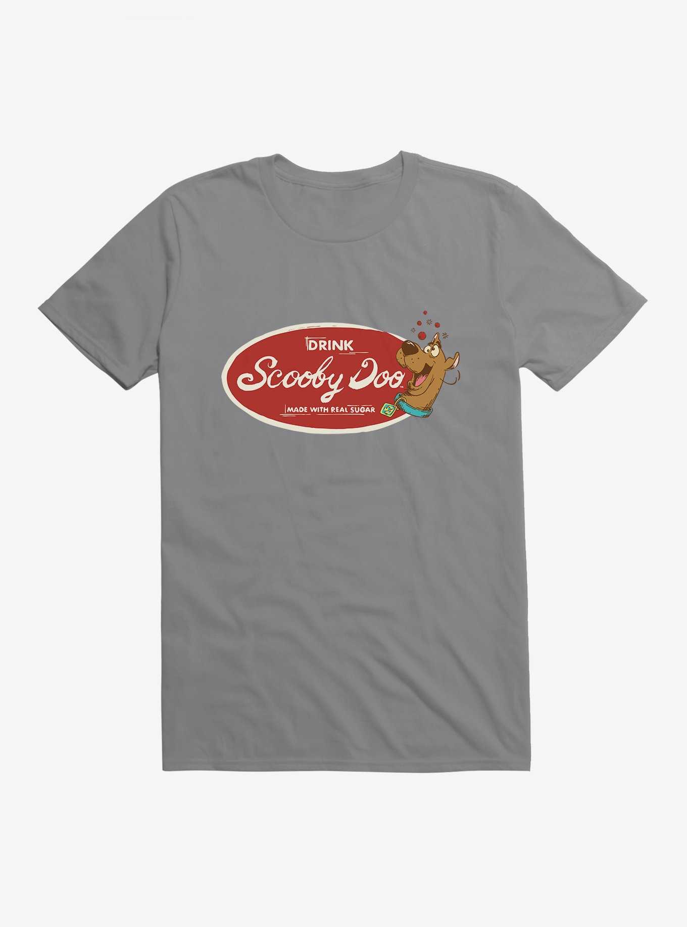 Scooby-Doo Drink Label T-Shirt, STORM GREY, hi-res