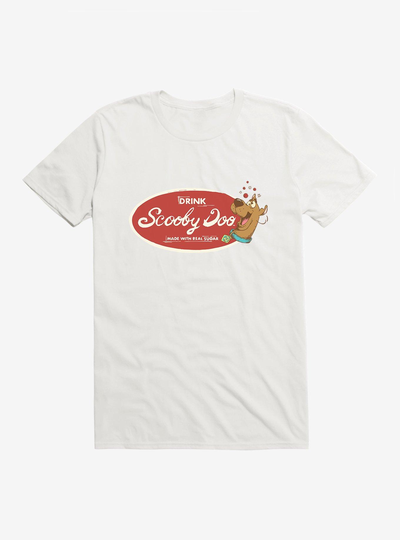 Scooby-Doo Drink Label T-Shirt, WHITE, hi-res