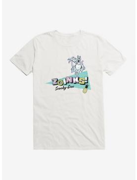 Scooby-Doo Zoinks Retro Beach T-Shirt, WHITE, hi-res