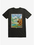 Scooby-Doo Beautiful Crystal Cove Postcard T-Shirt, BLACK, hi-res