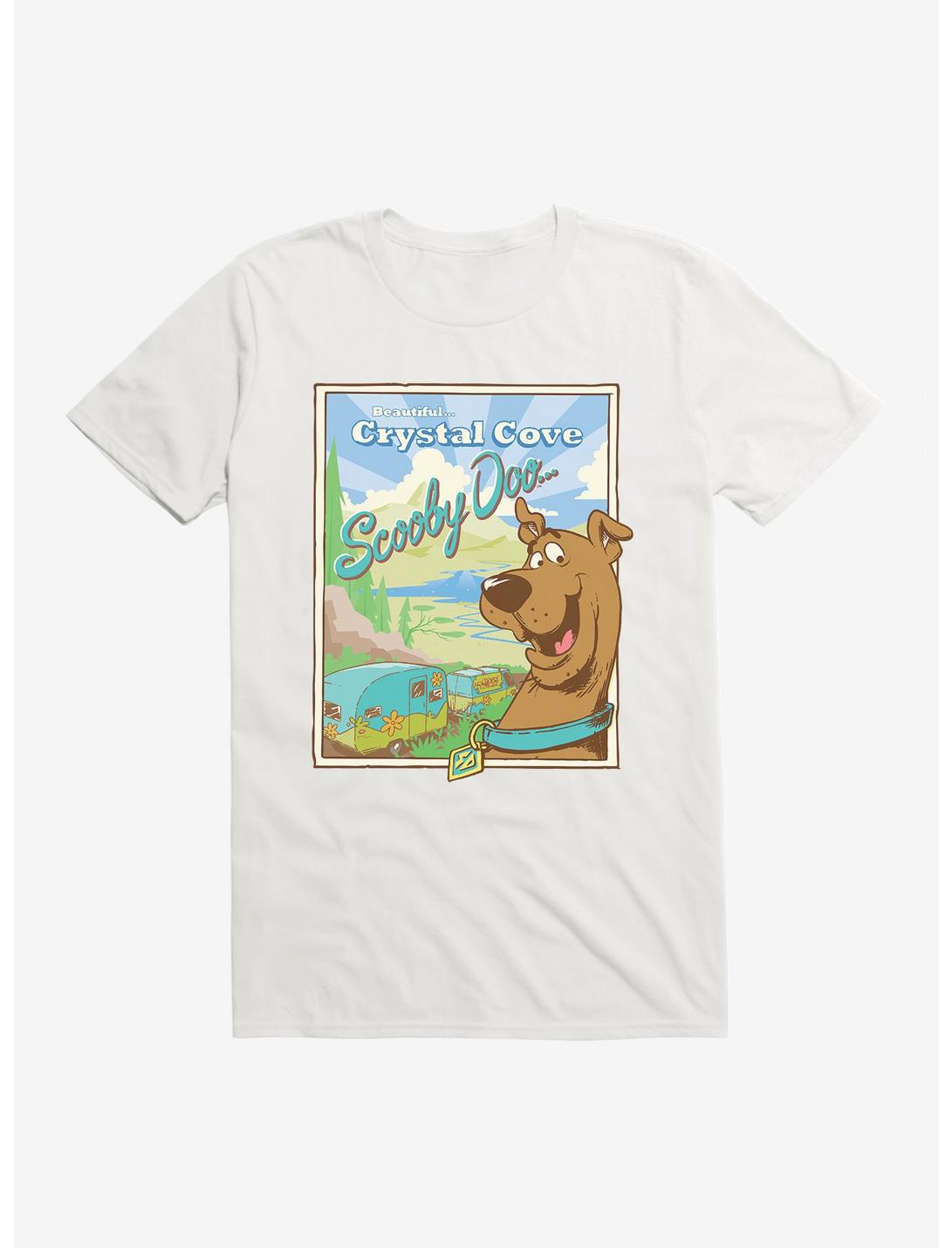 Scooby-Doo Beautiful Crystal Cove Postcard T-Shirt, WHITE, hi-res