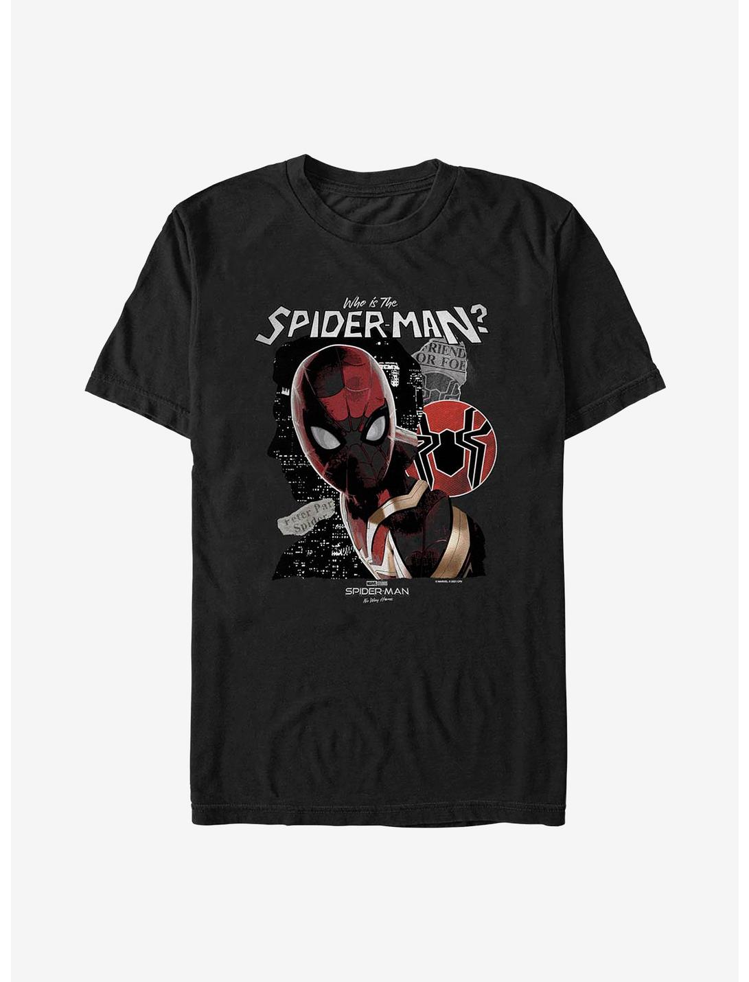 Marvel Spider-Man: No Way Home Unmasked Man T-Shirt, BLACK, hi-res