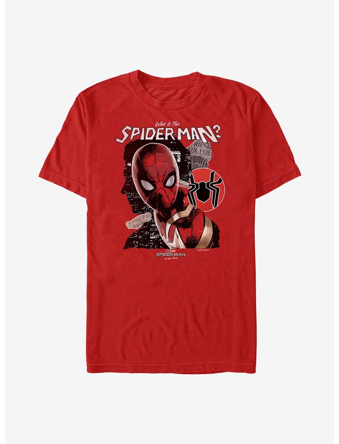 Marvel Spider-Man: No Way Home Unmasked Man T-Shirt, RED, hi-res