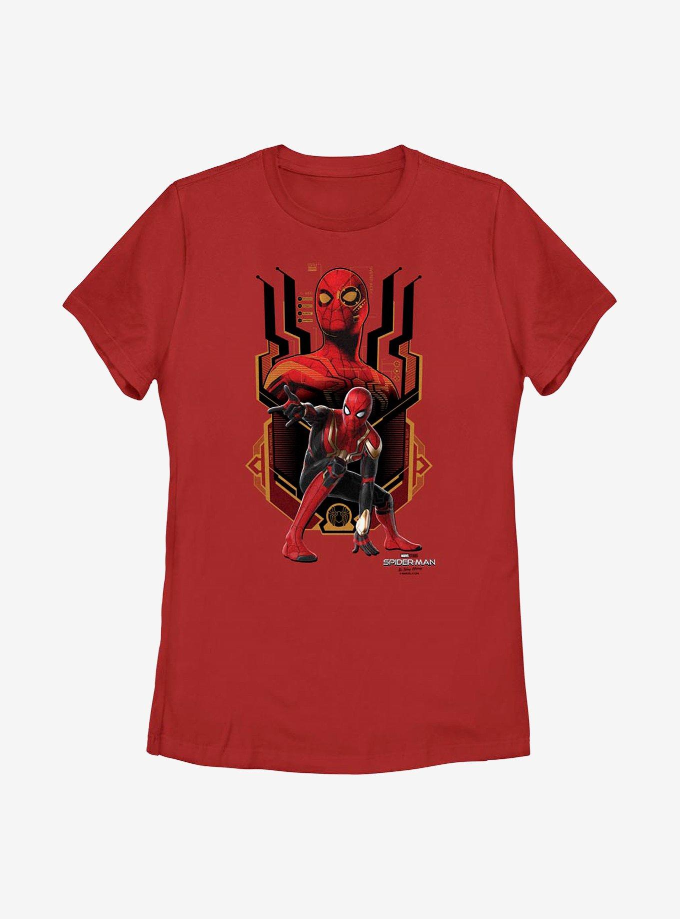 Marvel Spider-Man: No Way Home Integrated Suit Womens T-Shirt, RED, hi-res