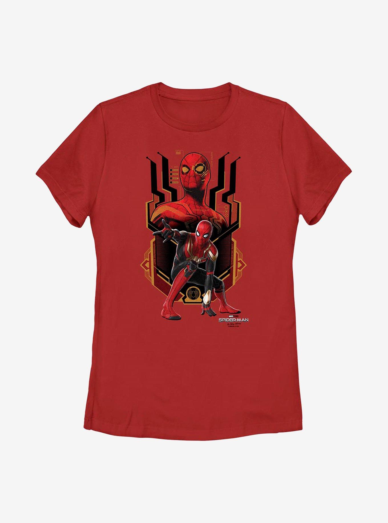 Marvel Spider-Man: No Way Home Integrated Suit Womens T-Shirt, RED, hi-res view 1