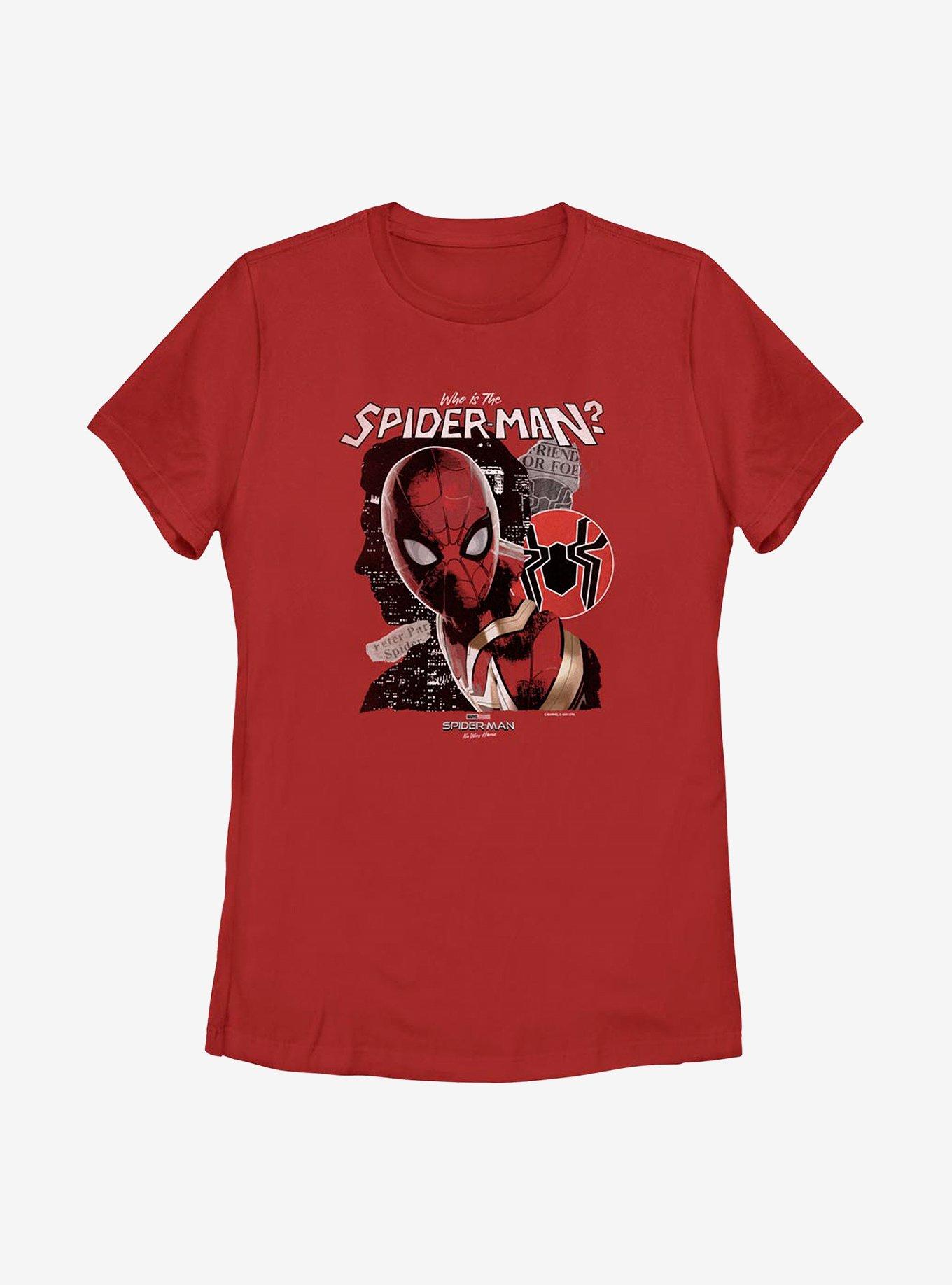 Marvel Spider-Man: No Way Home Unmasked Man Womens T-Shirt, , hi-res