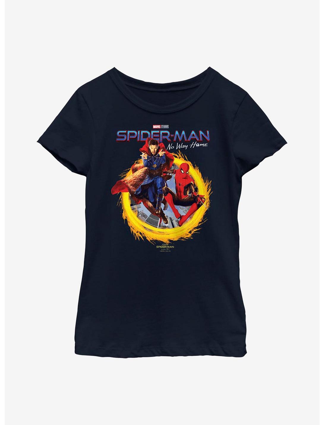 Marvel Spider-Man: No Way Home Dr. Strange Youth Girls T-Shirt, NAVY, hi-res