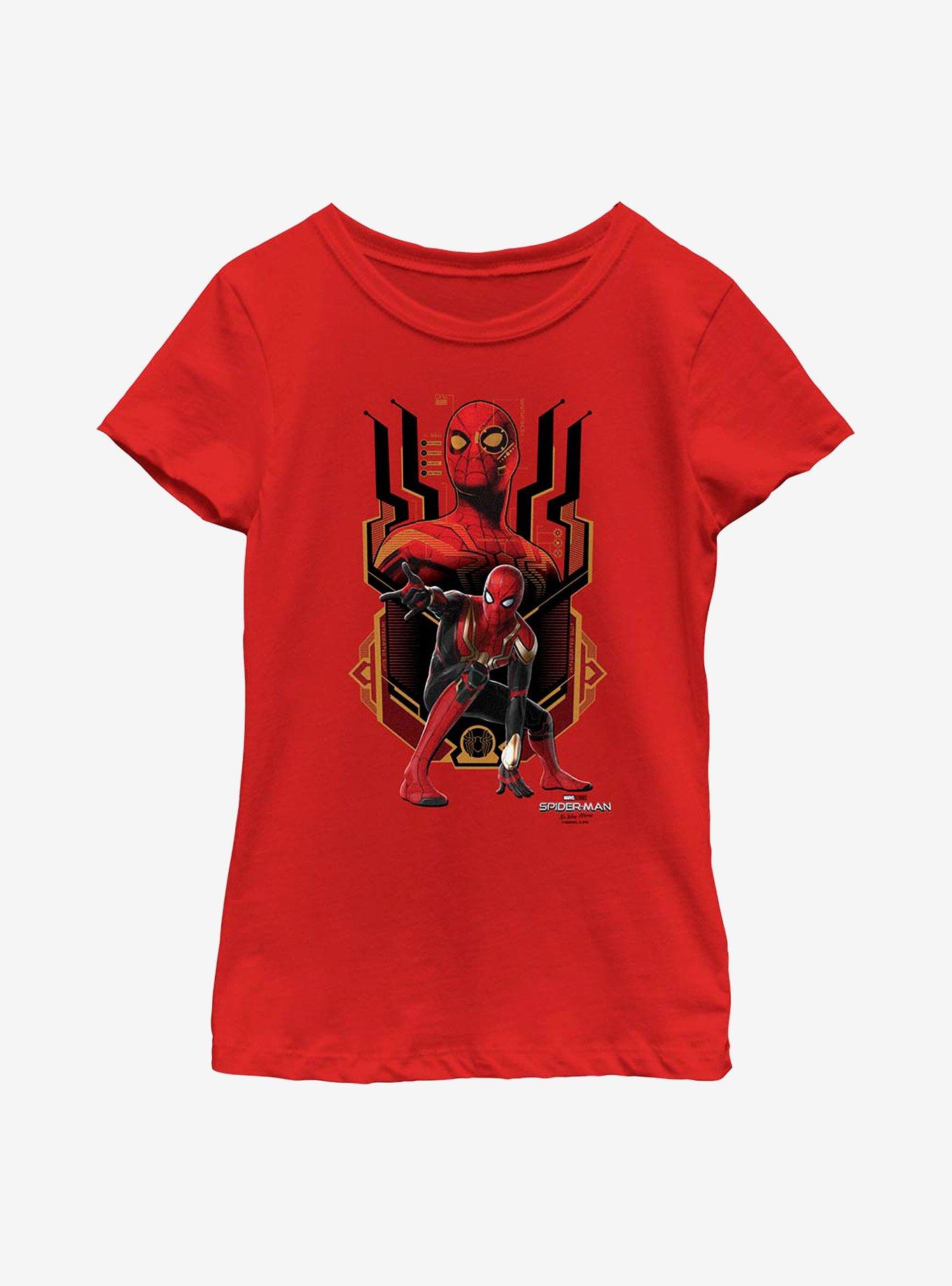 Marvel Spider-Man: No Way Home Integrated Suit Youth Girls T-Shirt, , hi-res