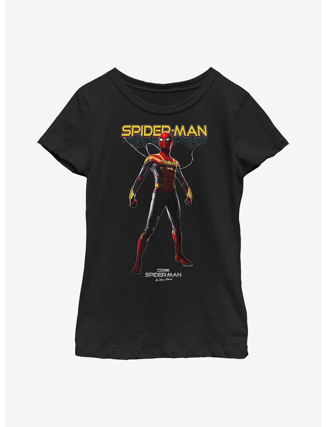 Marvel Spider-Man: No Way Home Spiderweb Hero Youth Girls T-Shirt, BLACK, hi-res